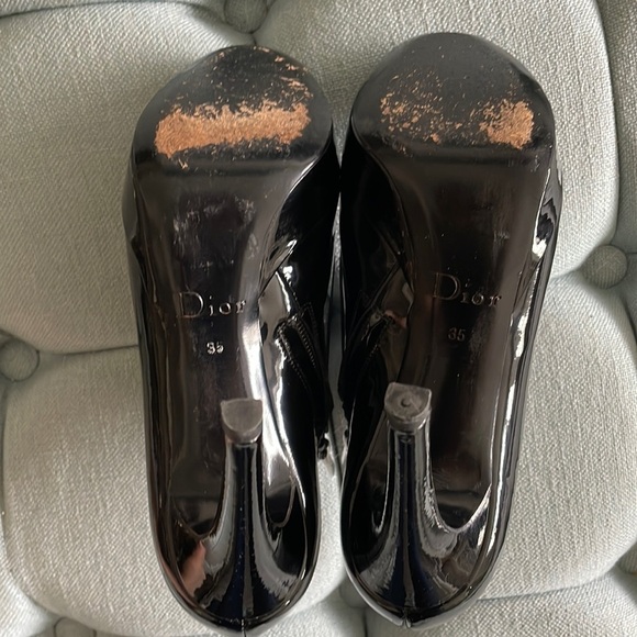 Christian Dior Patent Leather Heel Booties - Picture 10 of 16